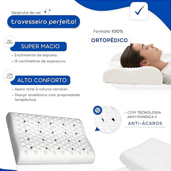 Travesseiro Magnético Terapêutico