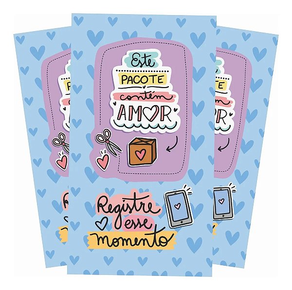 Cartão de Agradecimento ao Cliente 5x9cm Contem Amor