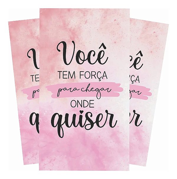Cartão de Agradecimento Frases Motivacionais Você tem Força