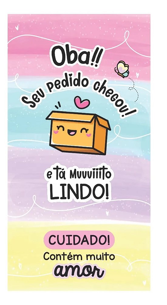 Adesivo Lacre Agradecimento Ao Cliente Embalagem Oba