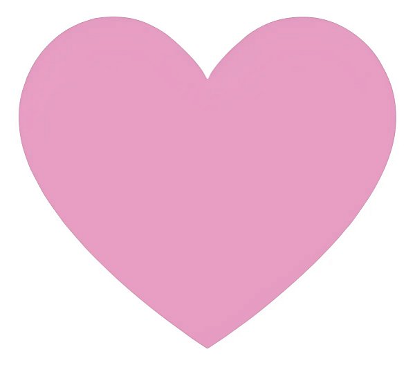 Etiqueta Coração Adesiva 3x2,5cm Lacre De Embalagem Rosa Rosa-chiclete