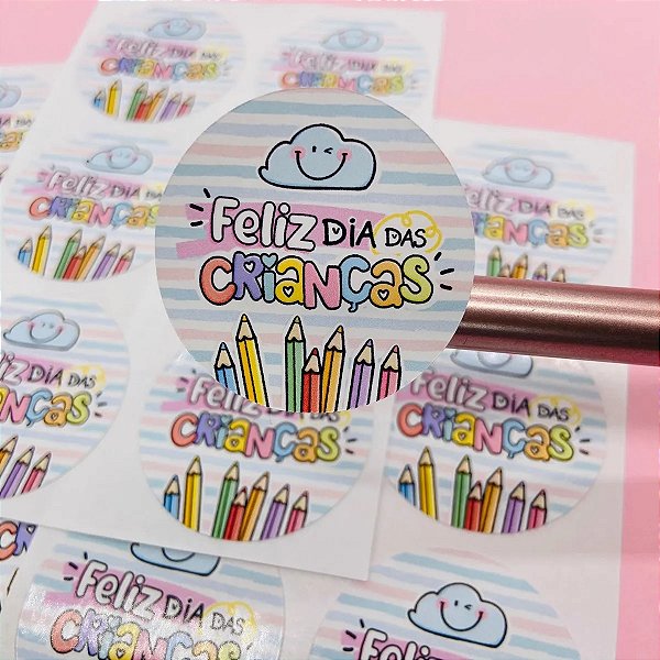 Adesivos Lacre Feliz Dia Das Crianças