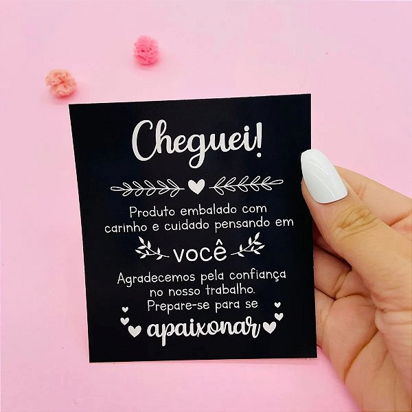 Postal Cartão De Agradecimento Cheguei