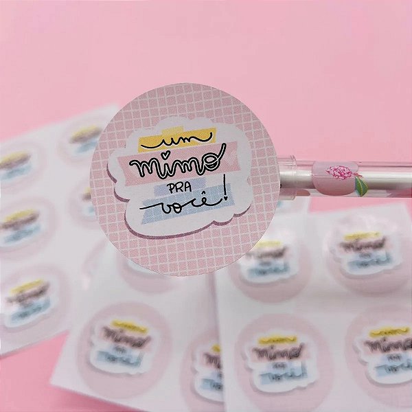 Adesivo Lacre Para Embalagem Rótulo Etiqueta Mimo Fofo