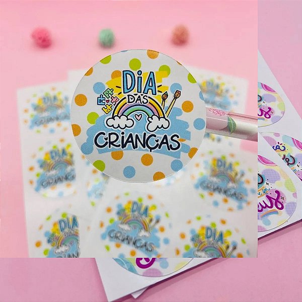 Adesivos Lacre Para Embalagem Feliz Dia Das Crianças