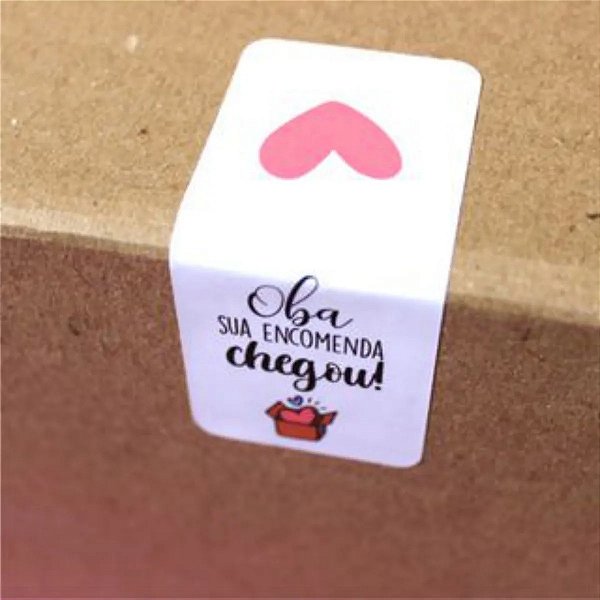 Adesivos Para Embalagens E Sacolas Oba Sua Encomenda Chegou