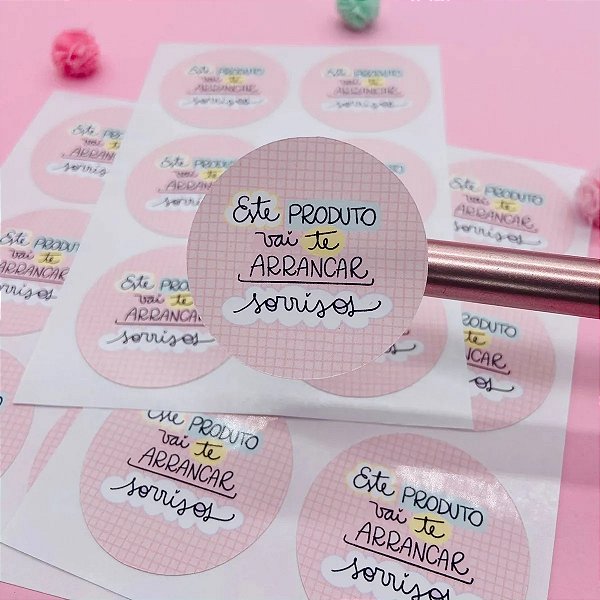 Adesivos Frases Motivacionais - Este Produto Vai Te Arrancar Sorrisos