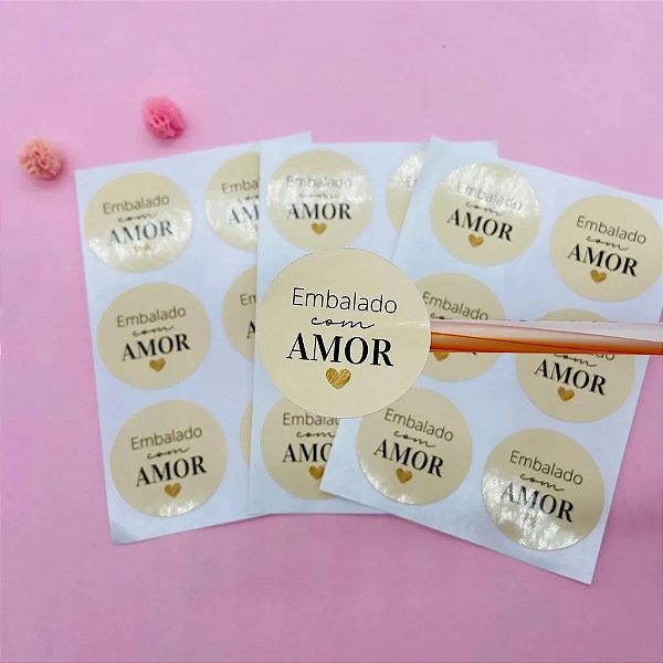 Adesivos Para Embalagem Rótulo Etiqueta Nude Minimalista