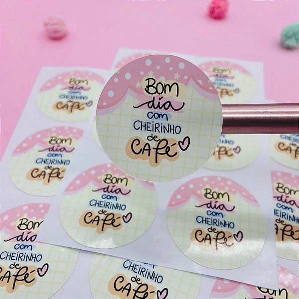 Adesivos Bom Dia Com Cheirinho De Café