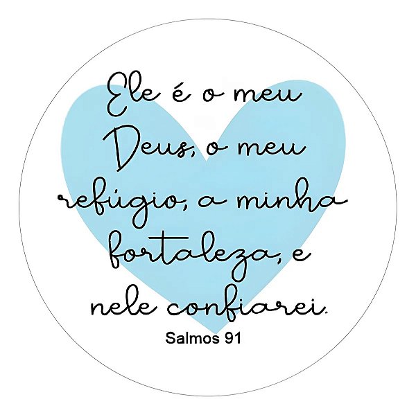 Adesivo Agradecimento Cliente Frases Biblicas Ele É O Meu Deus