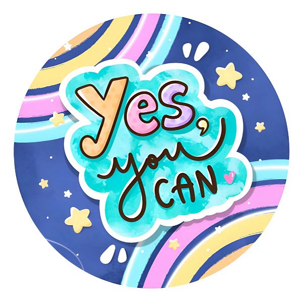 Adesivos Frases Motivacionais Agradecimento Yes You Can
