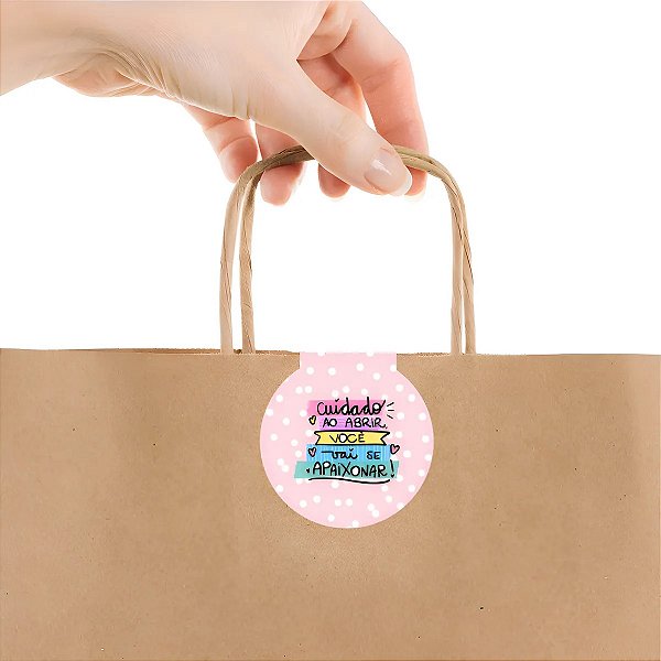 Lacre Fecha Sacola Cuidado Ao Abrir Você Vai Se Apaixonar