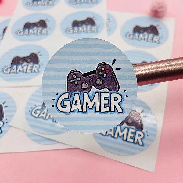 Adesivos Lacre Jogadores Gamer