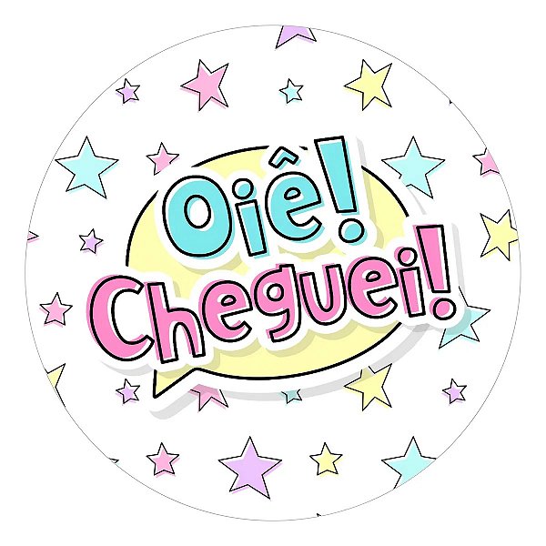 Adesivo Agradecimento Cliente Frases Oie Cheguei!