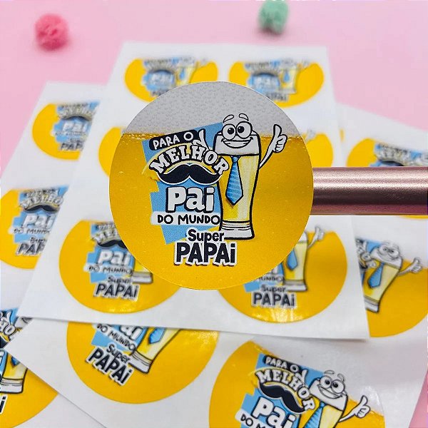 Adesivo Lacre Para O Melhor Pai Do Mundo