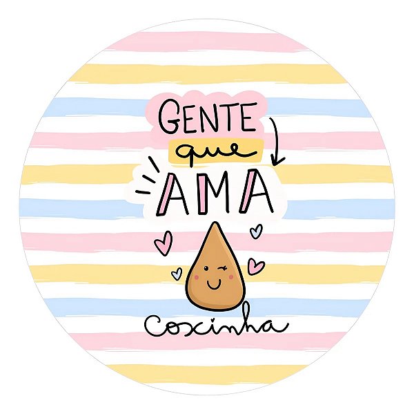 Adesivos Etiqueta Gente Que Ama Coxinha