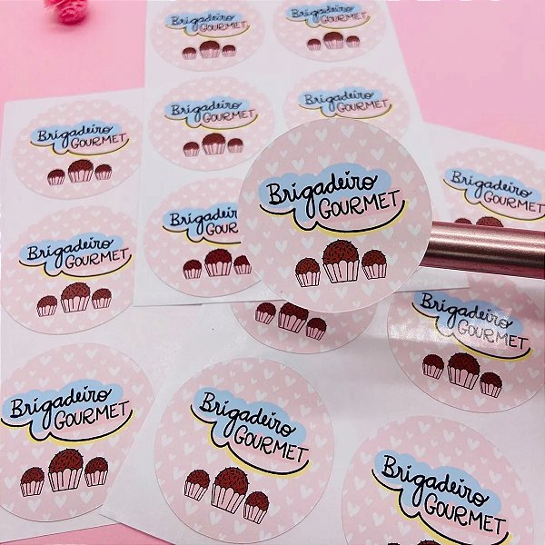 Adesivo Etiqueta Brigadeiro Gourmet