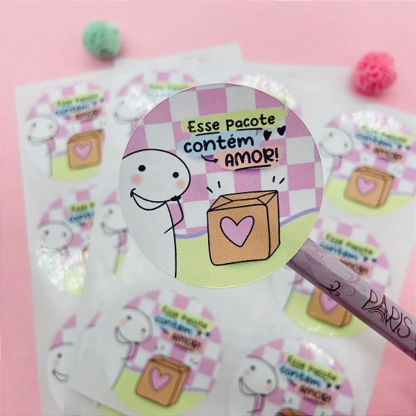 Adesivo Flork Este Pacote Contém Amor