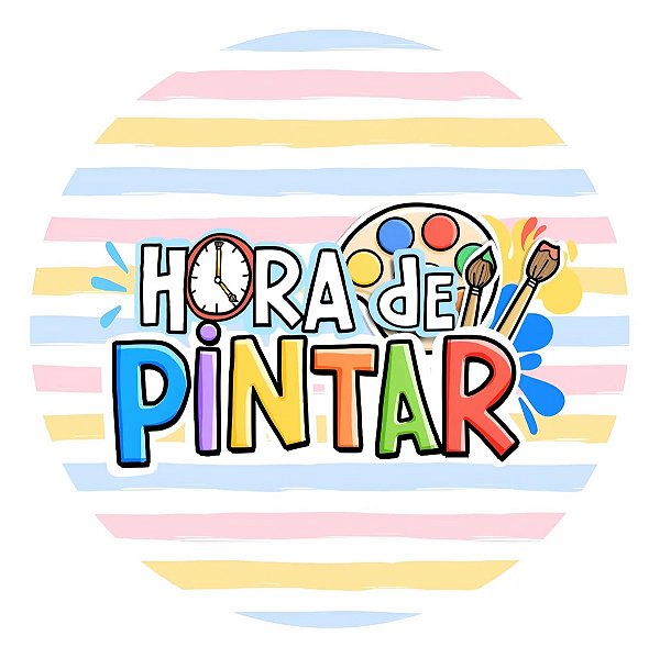 Adesivo Hora De Pintar