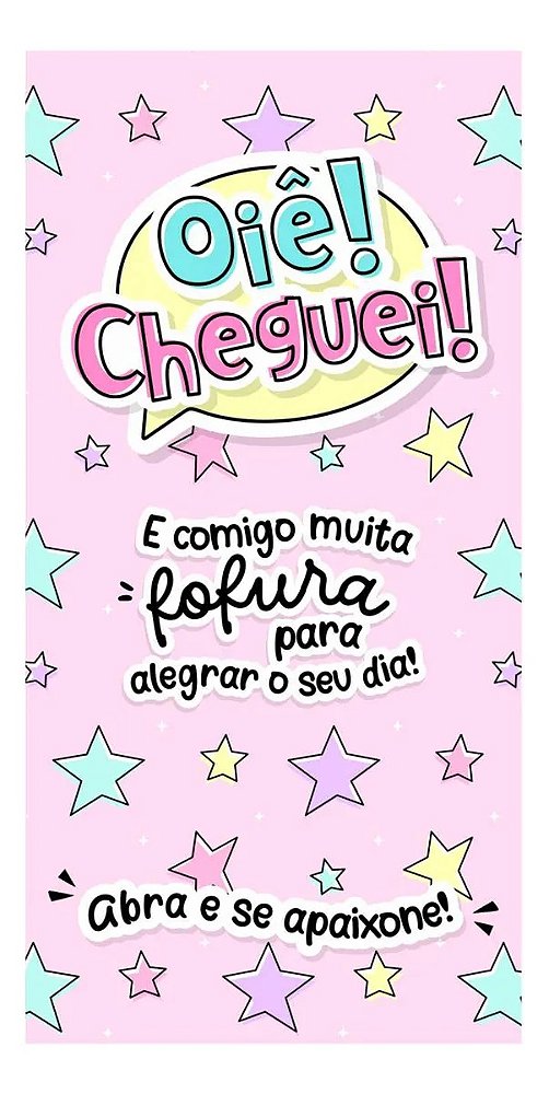 Adesivo Oie Cheguei Lacre