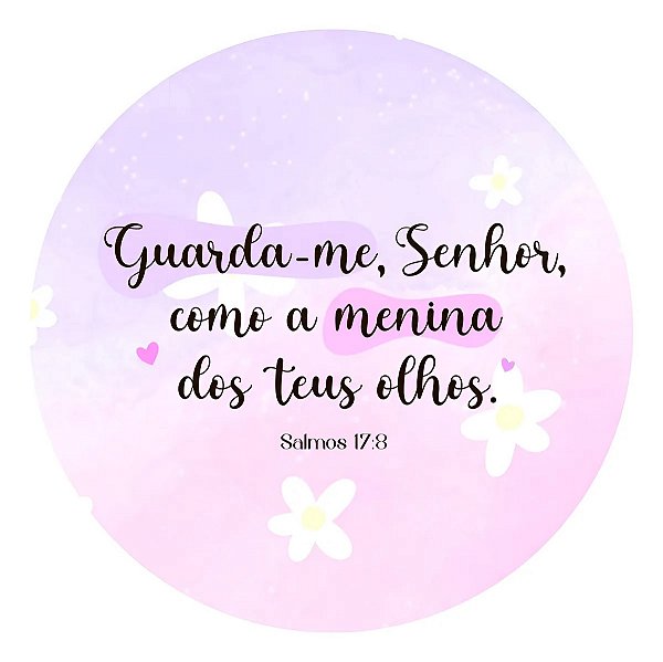 Adesivo Rotulos 4cm Frases Guarda Me Senhor Colorido