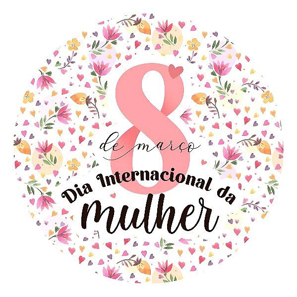 Adesivo Dia 8 De Março - Dia Das Mulheres