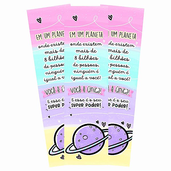 Marcador De Pagina Motivacional Em Um Planeta