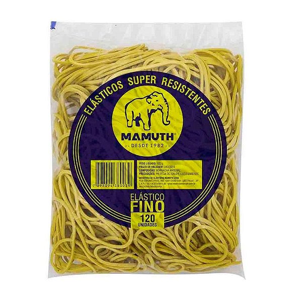 Elástico Amarelo c/120 - Mamuth
