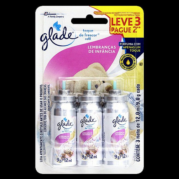 Refil Desodorizador Lembranças de Infância 12ml L3P2 - Glade