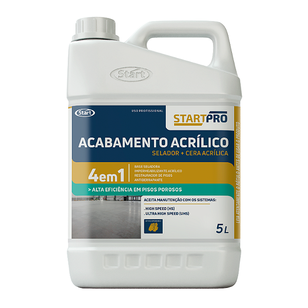 Acabamento Acrílico 4 em 1 Selador e Cera 5L – Start Química