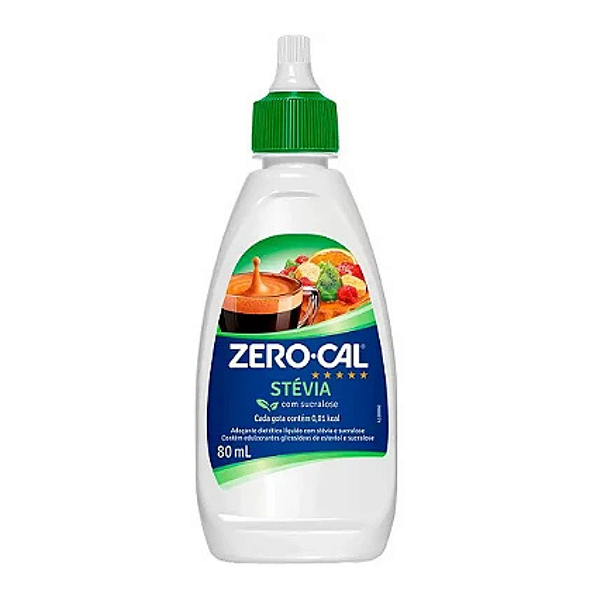 Adoçante Líquido Stevia 80ml - Zero Cal