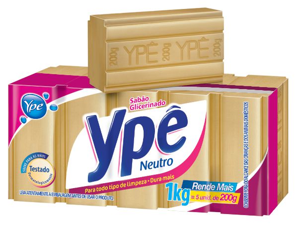 Sabão em Barra 5x160g Neutro - Ypê