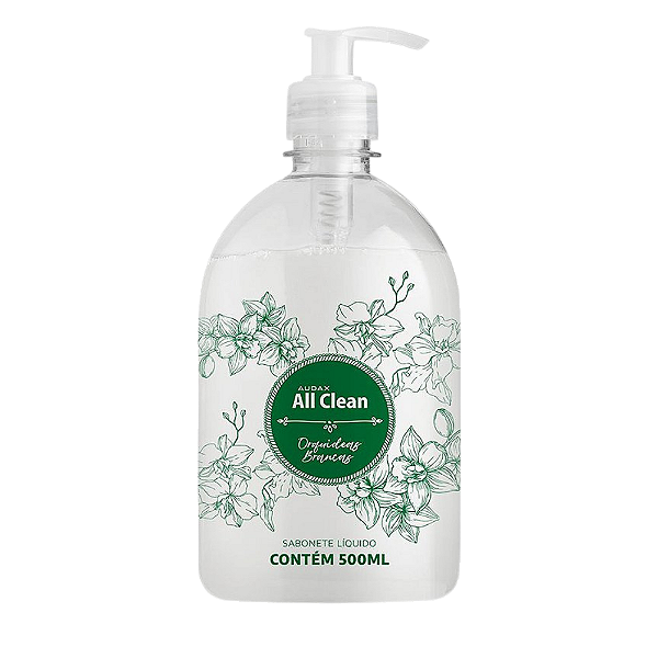 Sabonete Liq Pump 500ml All Clean Orquídeas Brancas - Audax