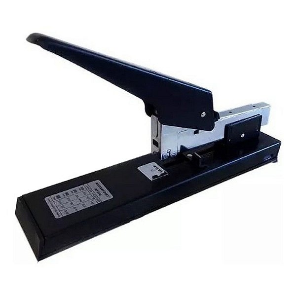 Grampeador de Mesa Metal 100 Folhas Preto 23/8 - Unitário - 30401004 MP390 - Masterprint