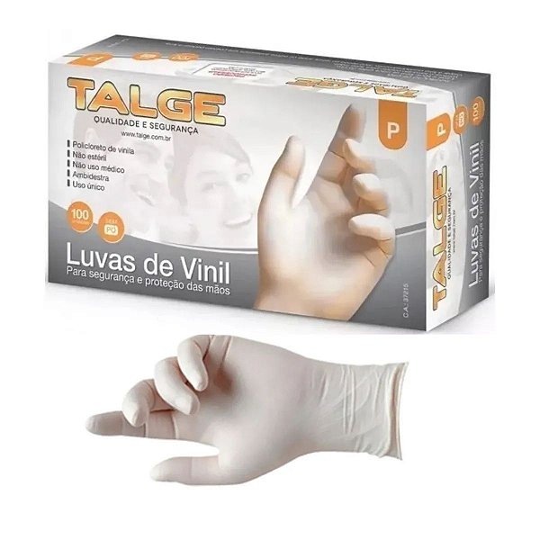 Luva Vinil C/ Pó Tam P - Talge