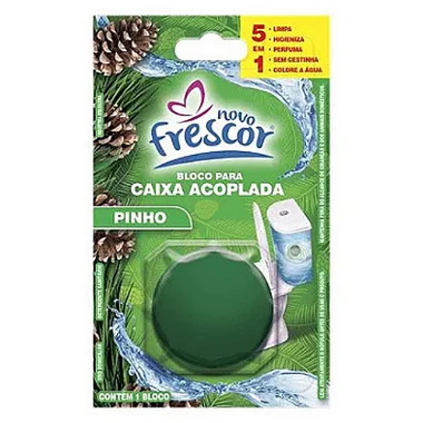 Bloco P/ Caixa Acoplada 45g Pinho - Novo Frescor