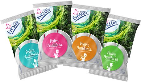 Pedra Sanitária18g Cores Sortidas - Novo Frescor