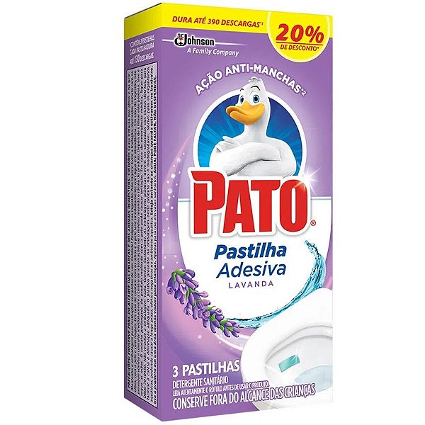 Pastilha Sanitária Lavanda Com 3 Uni - Pato