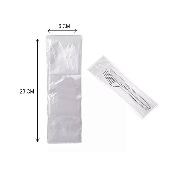 Saco Para Talher 6x23cm c/1000