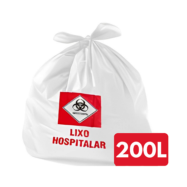 Saco Lixo Hospitalar 200L 90X100X0,003 C/100 - Polimpress