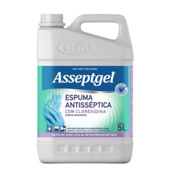 Sabonete Espuma Asseptgel C/Clorexidina 5L - Start