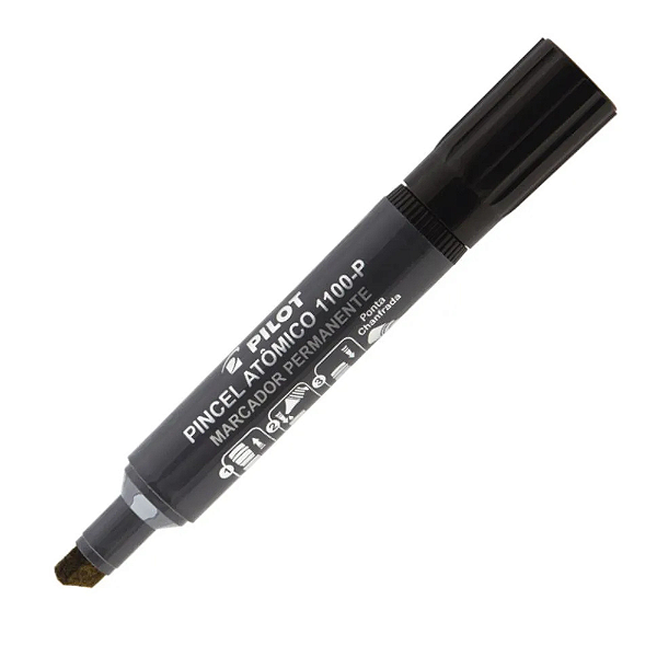 Caneta Marcador Permanente 4,5mm Unitário Preto - Pilot - 1100-P