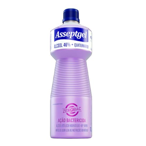 Desinfetante Asseptgel 46° 1L Zerobac Lavanda - Start