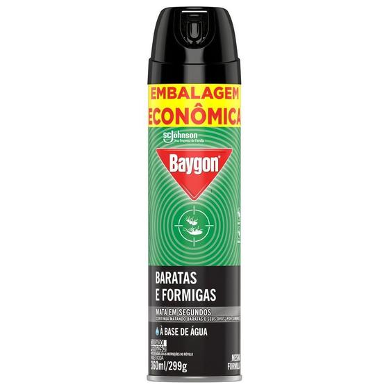 Inseticida Aerossol 360ml baratas e formigas - Baygon