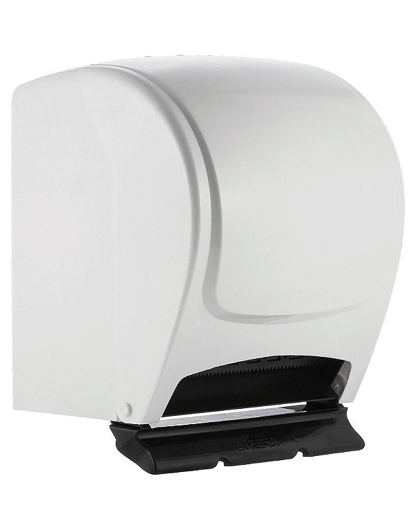 Dispenser para Papel Toalha Bobina Alavanca Branco - Plestin