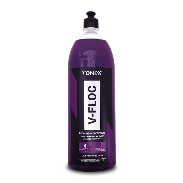 Shampoo Automotivo V-FLOC Concentrado 1:400 1,5L - Vonixx