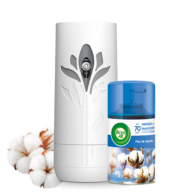 Odorizador Bom Ar Freshmatic Algodão  Ap+Refil 250ml - Air Wick