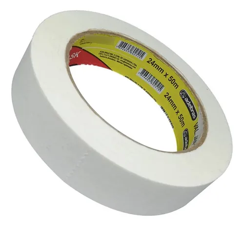 Fita Crepe 24mmx40m Branco - Adelbras