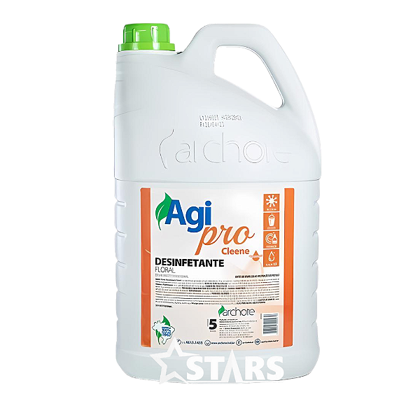 Desinfetante AgiPro Cleene Floral 5 Litros - Archote