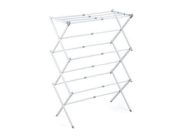 Varal vertical retrátil tam único branco - Powermaid